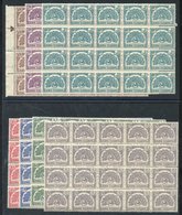 BURMA Telegraph Stamps 1946 Peacock Set Of Seven In UM Blocks Of Twenty, SG.T1/T17. (140) Cat. £640+ - Other & Unclassified