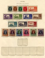 CHAMBA 1938 Set M (light Toning), 1938 CHAMBA STATE/SERVICE Officials 1938 Set Excl. 1a, M (gum Toned). Cat. £1560 - Other & Unclassified