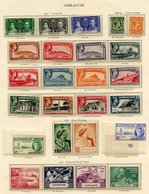GAMBIA 1937 Set, 1938-46 Set, 1946 Victory & 1949 UPU Sets (lightly Toned Gum). GIBRALTAR Complete Incl. 1938-51 Set M ( - Other & Unclassified
