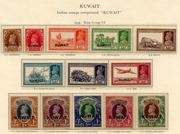 KUWAIT 1939 Defin Set UM (gum Toned), 1949 UPU Set UM. (17) Cat. £375 - Other & Unclassified