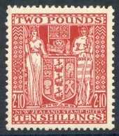 NEW ZEALAND 1951 Arms £2.10s Red Wmk Inverted UM (gum Toned), SG.F207. (1) Cat. £475 - Other & Unclassified