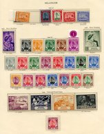 SELANGOR 1937-49 Incl. 1948 Wedding Set UM (toned Gum), 1949-52 Set UM, 1949 UPU UM (toned Gum) Etc. (32) Cat. £247 - Other & Unclassified