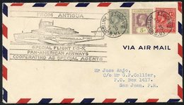 1931 Aug 20th Do-X Flight St. Johns - San Juan With Antigua/Leewards Islands Mixed Franking & Fine Cachet. - Autres & Non Classés