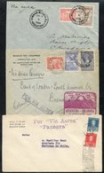 1929 First Flight Covers (3) PANAGRA Oct 12th Buenos Aires - Santiago With Special Slogan Pmk (only 14 Flow), Another Bu - Other & Unclassified