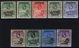 1922 Optd Set M, SG.1/9. (9) Cat. £325 - Other & Unclassified