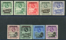 1922 Optd Set M, SG.1/9. (9) Cat. £325 - Other & Unclassified