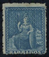 1870 Wmk Large Star, Rough Perf 14 To 16 1d Blue, Fresh Unused Without Gum. Rare. RPS Cert. 2016, SG.44, Cat. £2500. - Autres & Non Classés