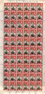 1940 ½d On 1d Black & Red Surcharge, 1940 ½d On 1d Surcharge, Four Complete Sheets Of Sixty Showing A Variation Of Setti - Autres & Non Classés