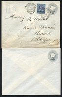 1894 2½d Stationery Envelope Optd 40/PARAS OVERPRINT INVERTED With 2½d Jubilee Cancelled Beyrout Hooded C.d.s. For AP.17 - Autres & Non Classés