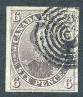1851 Laid Paper 6d Slate-violet Clear To Large Margins, Fine Target Cancellation. SG.2, Cat. £1300 - Autres & Non Classés