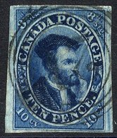 1852-57 10d Blue, Good To Large Margins Used With VF Numeral No. 21 In Target Cancellation, SG.15. Cat. £1800 - Autres & Non Classés