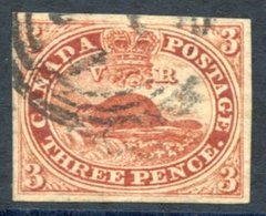 1857 Thick Hard Wove Paper, 3d Red, A FU Large Margined Example. SG.18. - Autres & Non Classés