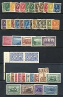 1911-31 Admirals To $1 With Shades, 1937-38 10c To $1, 1951 Fisherman $1 Imprint Block (vertical Crease) And 1942-48 1c  - Autres & Non Classés