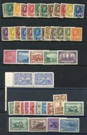 1911-31 Admirals To $1 With Shades, 1937-38 10c To $1, 1951 Fisherman $1 Imprint Block (vertical Crease) And 1942-48 1c  - Other & Unclassified