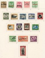 1936-49 Collection U On Philatelic Leaves With 1936 2s & 3s, Single Wmk 2/6d, 1938 1s, 2s & 3s. Multiple Wmk Arms To £3  - Other & Unclassified