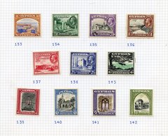 1924-49 M Collection On Leaves Incl. 1934 Pictorial Set (odd Tone), 1935 Jubilee Set, 1938 KGVI Defin Set Etc. (61) Cat. - Altri & Non Classificati