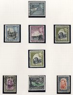 1937-49 KGVI Collection On Leaves From 1937 Coronation Set FU, 1938 Defin Set FU Incl. 1p Orange P.13½ X 12½, 2p P.12½ X - Other & Unclassified