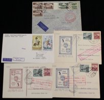 1927-73 First Flight Covers (5) Incl. CSA/OLAG/LUFTHAVSA Prague-Berlin 21.3.27, Official Olag Card With Cachet, Another  - Altri & Non Classificati
