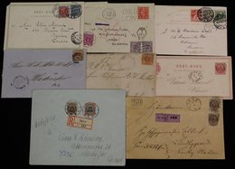 1854-1954 Range Of Covers (24) Incl. 1854 4 R.B.S On Cover Tied No. 1 Numeral, 1854 4sk On Cover, Tied No '140' Numeral  - Other & Unclassified