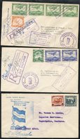 1930-31 First Flight Covers (3) 1930 Jan 1st PAA San Salvador - Honduras With Cachet (59 Flown), 1931 June 29th PAA San  - Autres & Non Classés