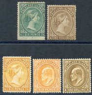 1878-79 6d & 1s, 1891-1902 6d, 1904-2 6d & 1s, Fair To Fine M. (5) Cat. £350 - Altri & Non Classificati