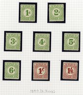 1937-51 KGVI Collection On Leaves Incl. 1938 Defin Set With Most Perfs, Dies, Shades Etc. M, Noted 2d Die II In UM Block - Autres & Non Classés