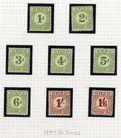 1937-51 KGVI Collection On Leaves Incl. 1938 Defin Set With Most Perfs, Dies, Shades Etc. M, Noted 2d Die II In UM Block - Altri & Non Classificati