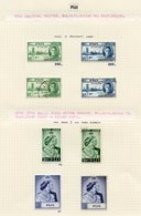 1937-68 M & U Collection On Leaves Incl. 1937 Coronation In M Blocks Of Four, 1938 Defin Set FU, 1948 Wedding M & U, 194 - Other & Unclassified