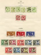 FIJI (41) & GAMBIA (27) 1937-51 Complete, VFU. Cat. £874 - Autres & Non Classés