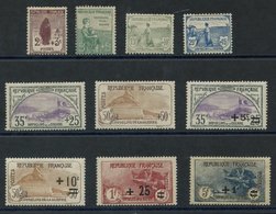 1917 War Orphans Set To 50c M, SG.370/5, 1922 War Orphans Surch + 5c, + 10c, + 25c & + 1f M, SG.390, 393. (10) Cat. £100 - Other & Unclassified