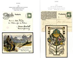 BAVARIA 1876-1914 Collection Of 150+ Private Postal Stationery Postcards & Envelopes, Neatly Presented On Leaves In Prot - Altri & Non Classificati