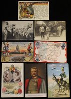 WWI 1890's-1920 Range Of 28 Postcards Incl. Patriotic Types, Eagle/Iron Cross, Hindenburg (2), Zeppelin Over Berlin, Map - Other & Unclassified