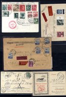 1899-1945 Range Of Eleven Covers Incl. 1938 Multi Franked Zeppelin Cover, General Govt, 1936 Insured Reg Cover To London - Autres & Non Classés