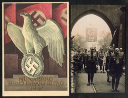 1923 Nov 11th Scarce Photographic Card Showing A Parade Incl. Hitler Amongst Parade (slightly Cut Down), Another Card Of - Autres & Non Classés