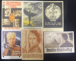 1930's Propaganda Cards/stationery Etc. Incl. 1933 Harvest Thanksgiving At Buckeberg, 1935 Bond Between Saar & German Re - Autres & Non Classés