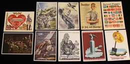 1930's-40's Propaganda Cards Incl. 1936 Fund Raising For The Winterhilfswerk, 1936 Dresden Olympic Postal Exhibition, 19 - Autres & Non Classés