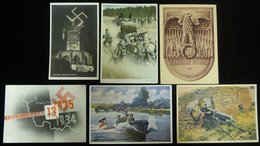 1930's-40's Propaganda Cards (6) Incl. 1935 Vote For Return Of Saar To Germany, 1942 2nd Anniv Day Of The NSBPA In Gener - Autres & Non Classés