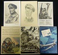 1930's-40's Selection Of Propaganda Cards Incl. 1940 25th June Commemorating The End Of The War In The West (France), Lu - Autres & Non Classés