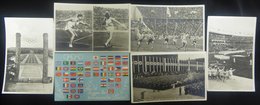 1936 Olympics Collection Of Mainly Photographic Cards Depicting Stadia, Torch Bearers, Flags, Events Etc. - Altri & Non Classificati