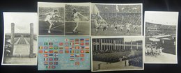 1936 Olympics Collection Of Mainly Photographic Cards Depicting Stadia, Torch Bearers, Flags, Events Etc. - Other & Unclassified