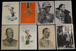 1940's Propaganda Cards Incl. Major Han Philipp, Field Marshall V. Kleist, Hitler, War Merit Medal Second Class With Swo - Altri & Non Classificati