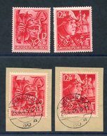 1945 12th Anniv Of Third Reich S.S Troopers Pair UM, Another Pair, Each C.t.o Tied To A Separate Piece, Superb U, SG.897 - Altri & Non Classificati