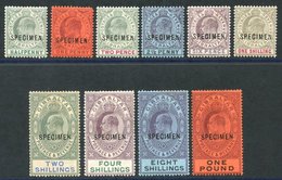 1903 CCA Complete Set, Optd SPECIMEN, Odd Tone Or Gum Disturbance, Good Fresh Appearance, 1d Value Pulled Corner Perf, S - Autres & Non Classés