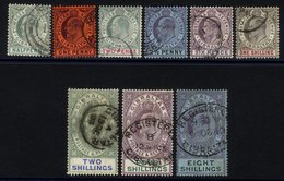 1903 CCA Set Up To 8s FU, SG.46/54. (9) Cat. £800 - Other & Unclassified