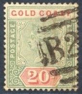 1889 20s Green & Red, U With Barred Oval 'B2 ?' Cancel, Offered 'as Is'. - Altri & Non Classificati