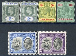 1902 2s, 1904-6 2s Chalky, 1913-22 5s & 10s & 1934 2/6d & 5s All M. (6) Cat. £226 - Altri & Non Classificati