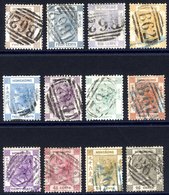 1863-71 CCC Complete Set, Good To VFU With 'B62' Barred Oval Numerals, SG.8/19, Cat. £1200+ - Altri & Non Classificati