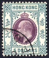 1905 MCCA $5 Purple & Blue Green, VFU, SG.89. (1) Cat. £475 - Altri & Non Classificati