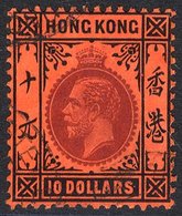 1912-21 MCCA $10 Purple & Black/red, VFU, SG.116. (1) Cat. £110 - Altri & Non Classificati