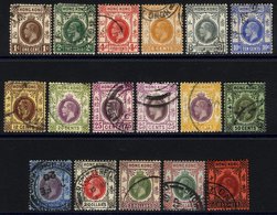 1912-21 MCCA Complete Set, VFU, SG.100/116. (17) Cat. £800 - Altri & Non Classificati